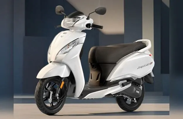 White TVS Jupiter scooter